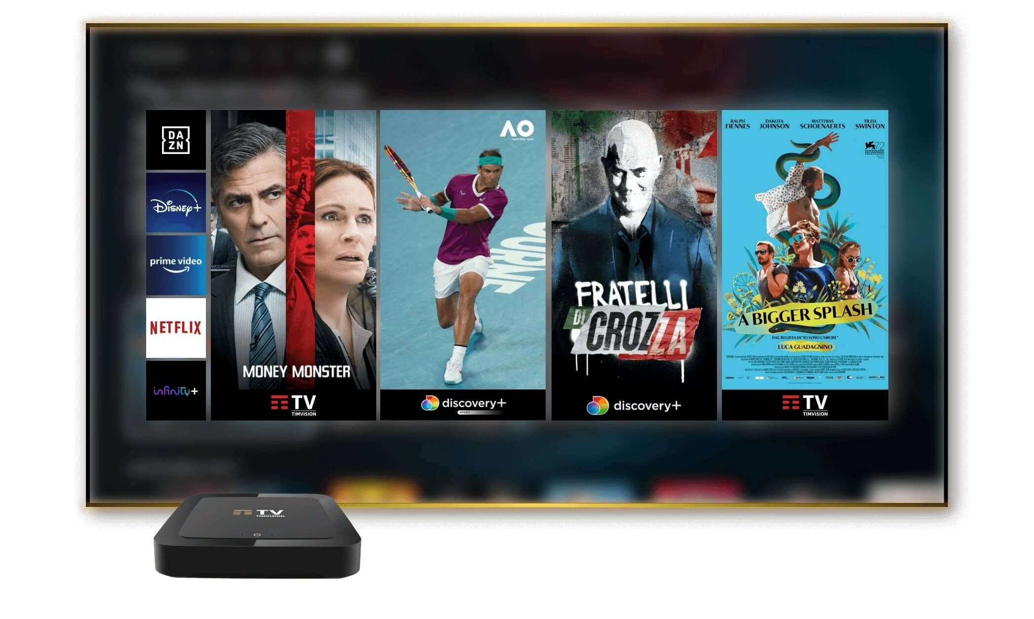 Decoder TV - TIM Box Decoder Digitale Terrestre 4K Android TV 32GB