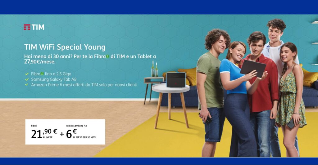 TIM WiFi Special Young, Internet a casa a € 21,90