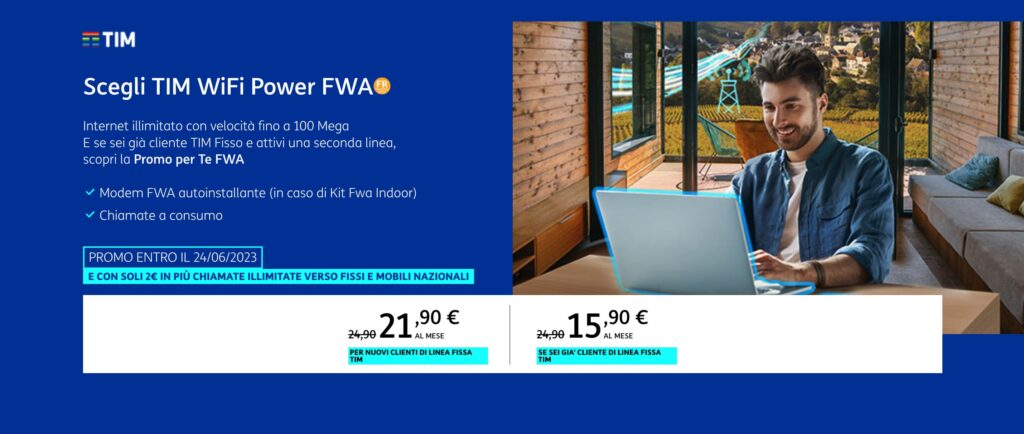 Internet FWA per la seconda casa a 15,90 €