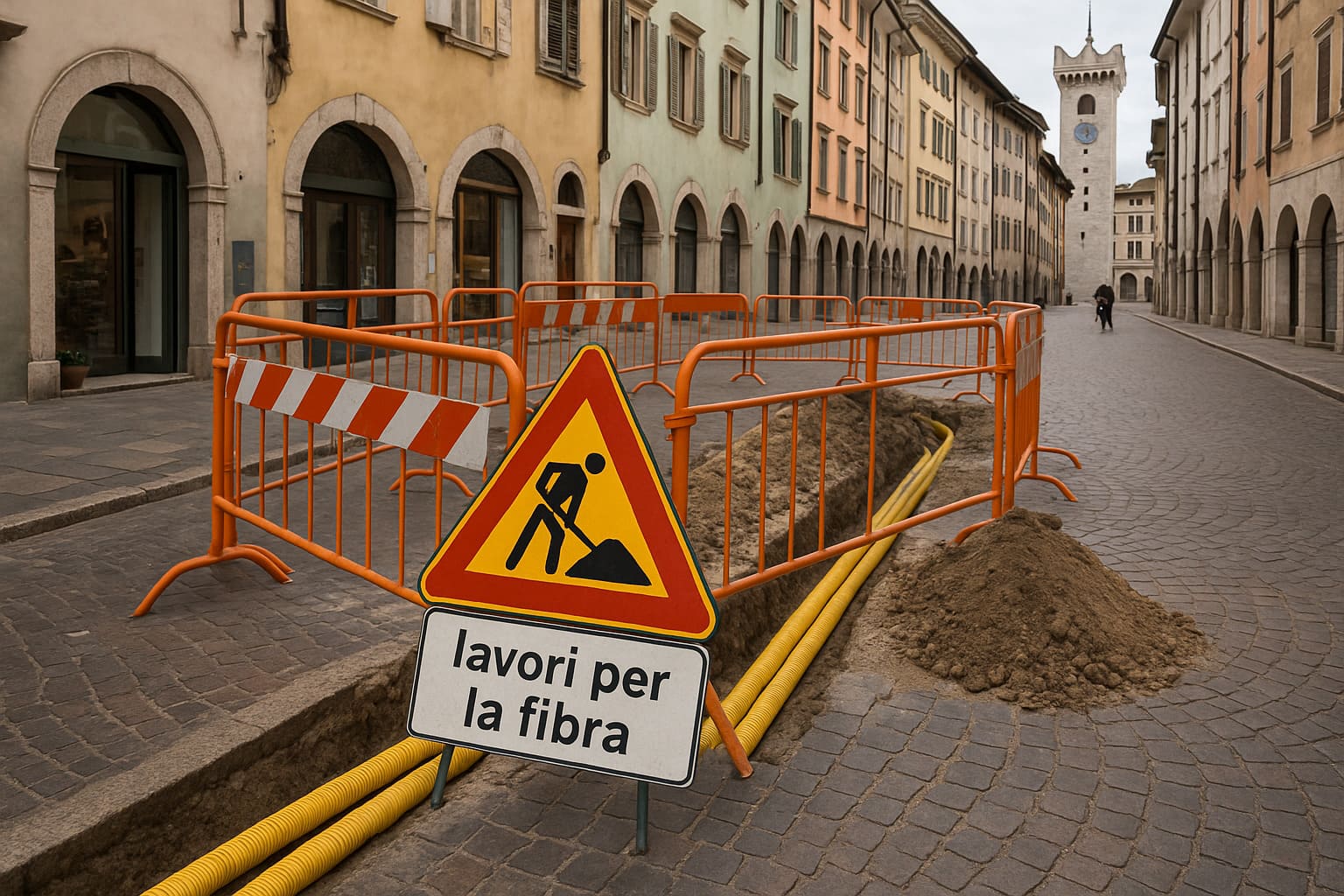 Lavori fibra a Trento