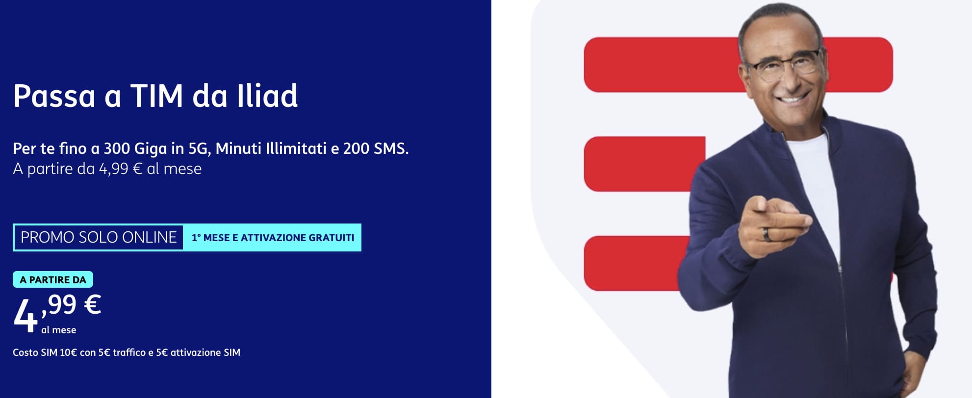 Offerta per passare da Iliad a TIM