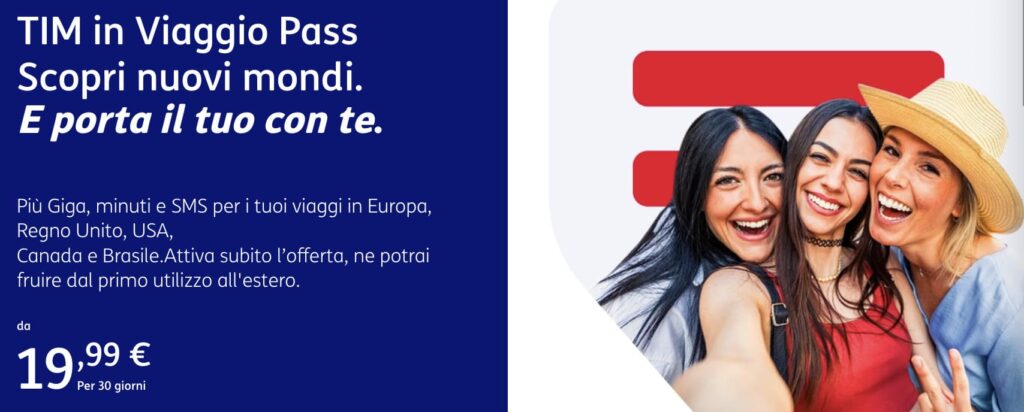 TIM Roaming in tutto il mondo