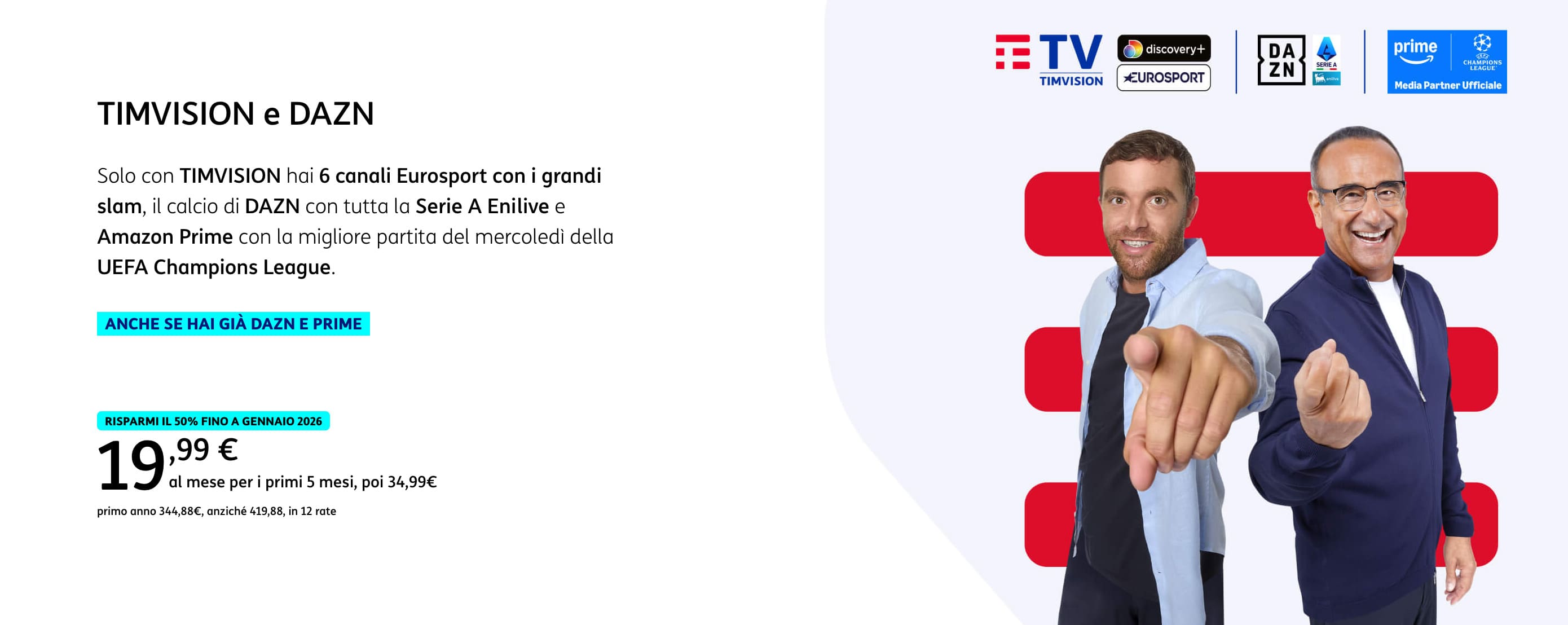 Abbonamento Serie A con DAZN full a partire da 19,99 € al mese