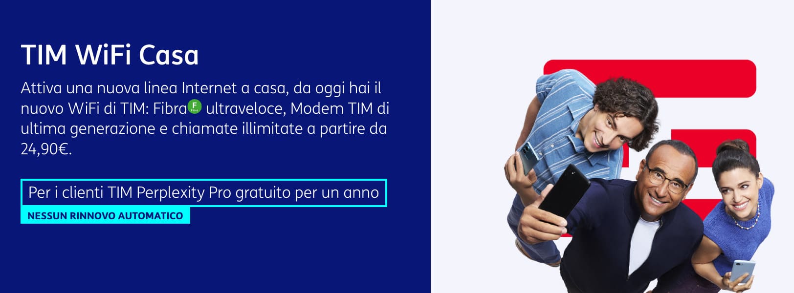 Fibra TIM per già clienti Mobile Offerta Fibra di TIM per già clienti Mobile