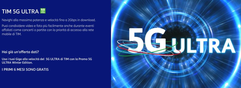 In Inverno 5G Ultra per i clienti TIM