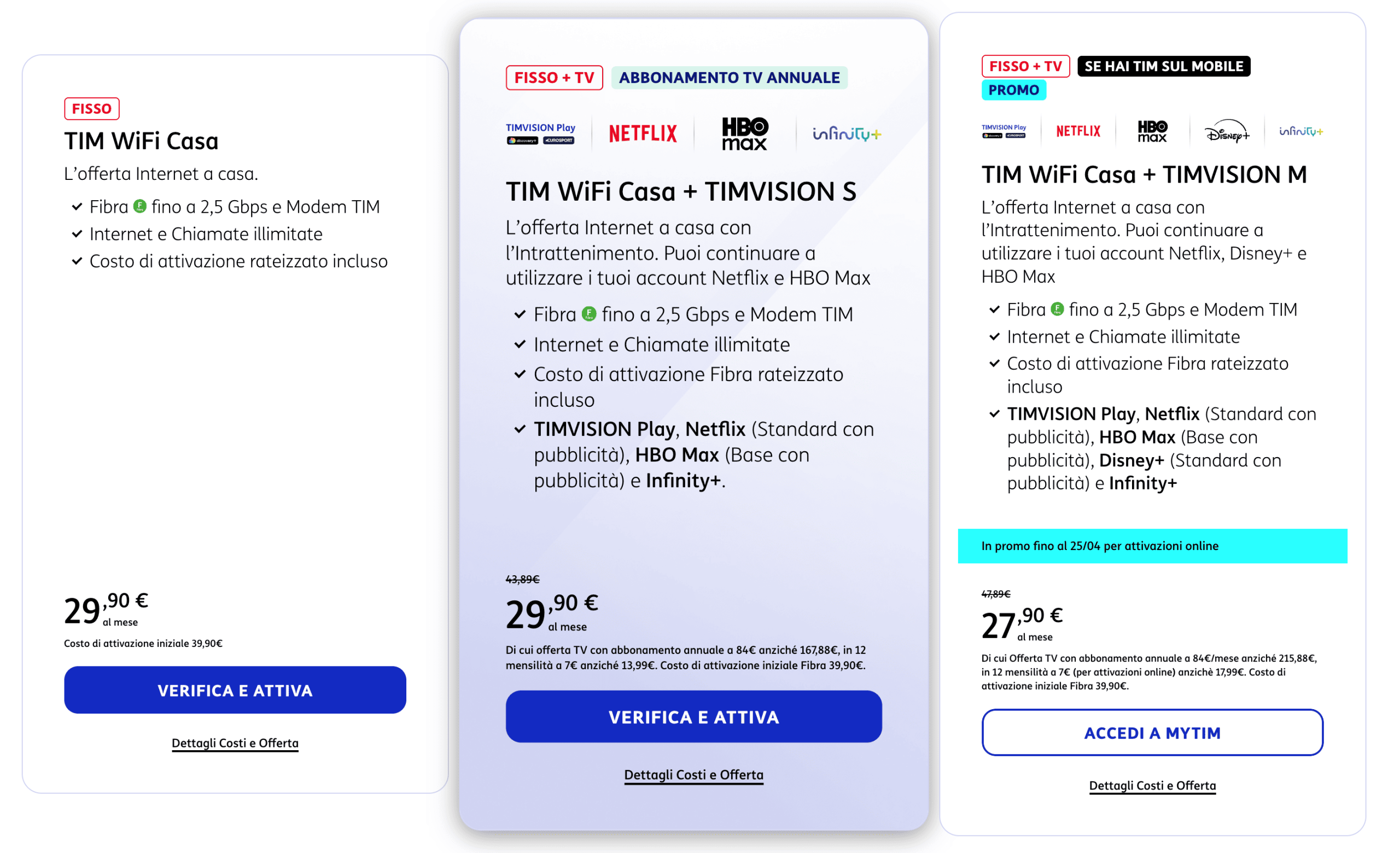 Offerta per Internet a Casa + TV