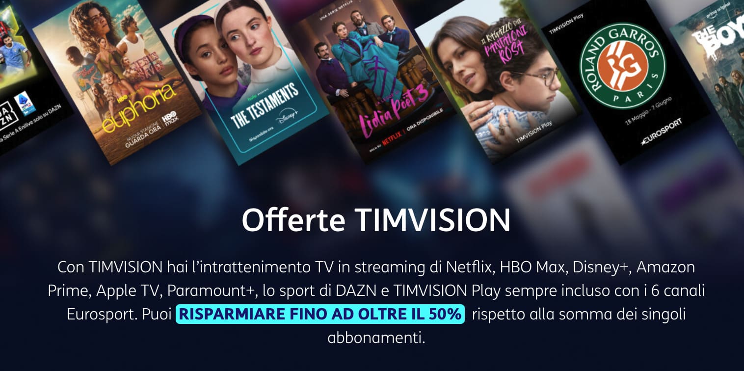 Offerte TIMVision per avere Disney, Netflix e molto altro