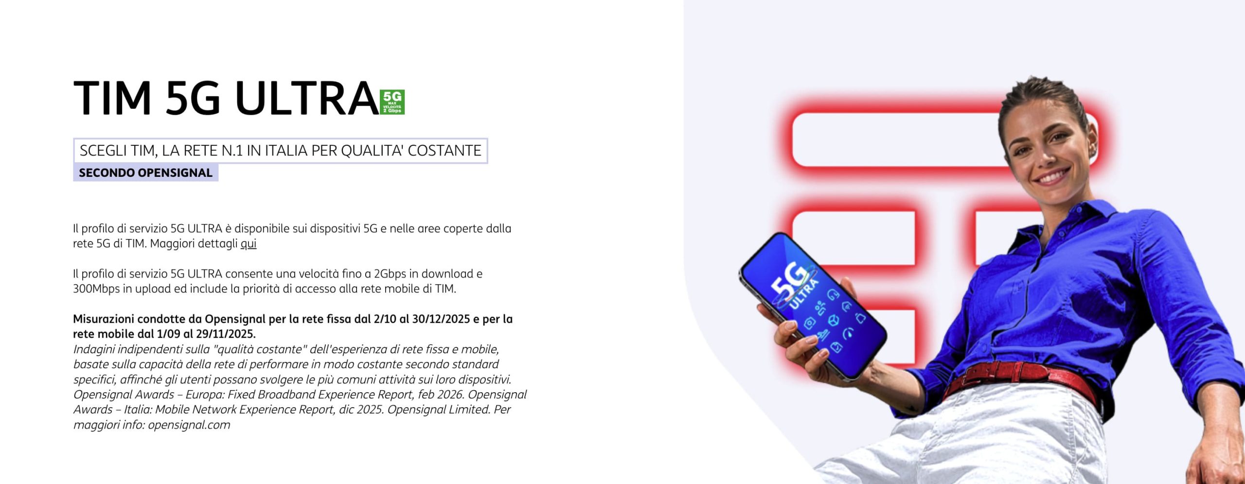 Rete 5G Ultra di TIM