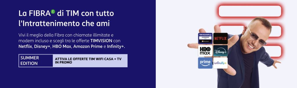 Fibra Internet a casa con streaming da 23,90 €