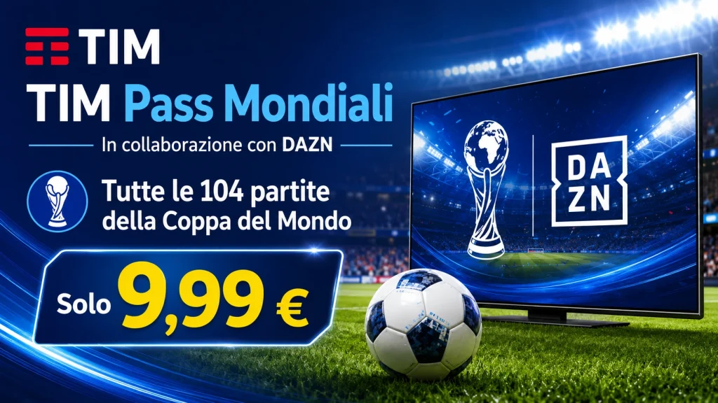 Come guardare i Mondiali di Calcio a 9,99 €